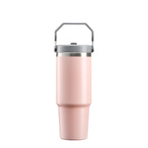 30OZ Stainless Steel Tumbler with Handle Pink Matte